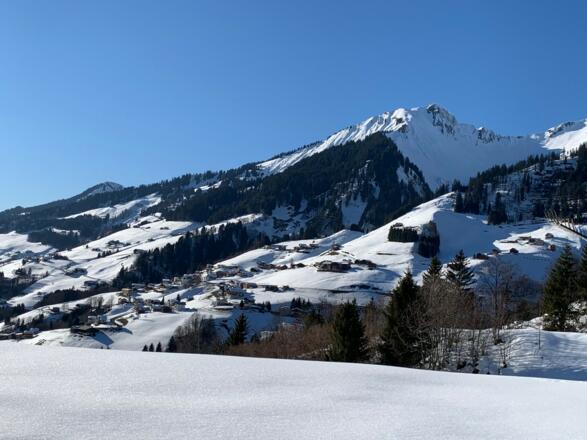 Blick Richtung Fontanella Ortszentrum