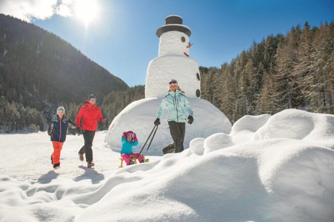 Schneemann in Niederthai