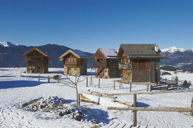 Hütten Winter