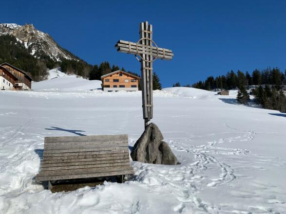Aussicht auf dem wohl.platz oberhalb vom Seewaldsee genießen