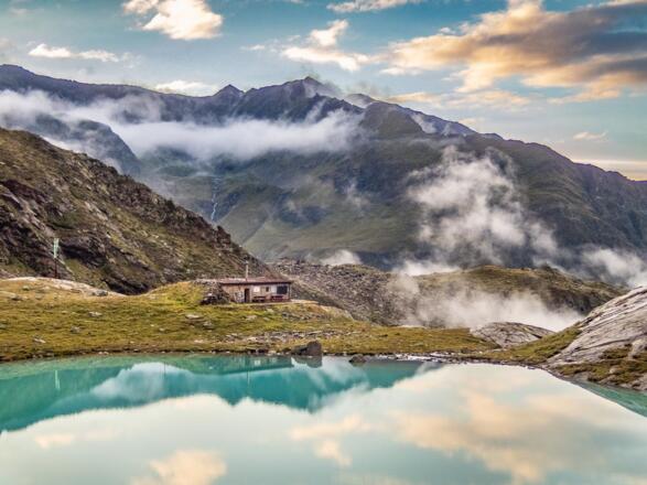 Wir starten unsere Tour an der Hauerseehütte - einer kleinen Selbstversorgerhütte des DAV Ludwigsburg.