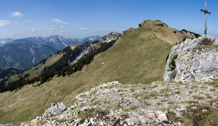Gipfelblick von der Käserwand zum Wildalpjoch