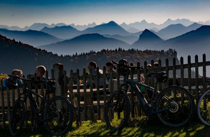 Terrasse der Kreuzbergalm