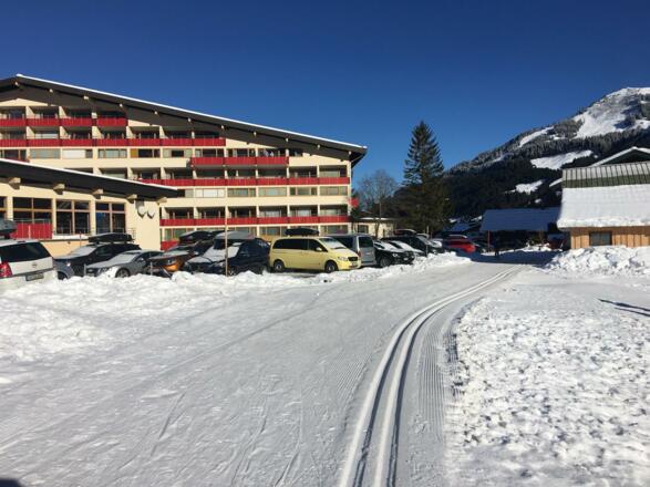Loipe direkt am Haus