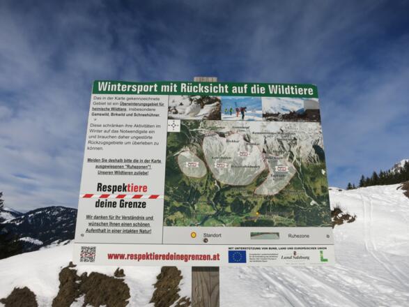 Infotafel zu Schutzgebieten