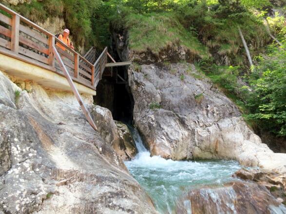 Am Ausgang der Innersbachklamm.