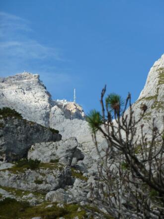 erster Blick auf den Gipfel