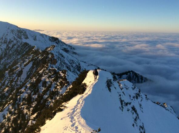 Foto von Bergtour: Herzogstand-Heimgarten-Überschreitung mit grandiosen Aussichten • Bayerische Voralpen (14.01.2018 18:36:23 #3)