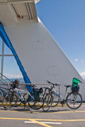 Auf der Fähre von Romanshorn nach Friedrichshafen