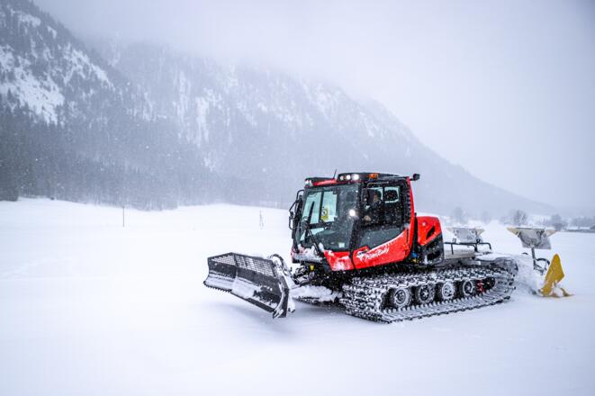 Loipenpflege im Naturpark