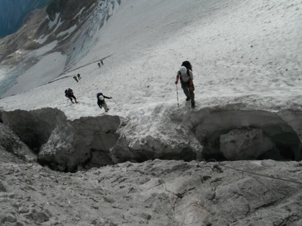 Die Randkluft im August 2012