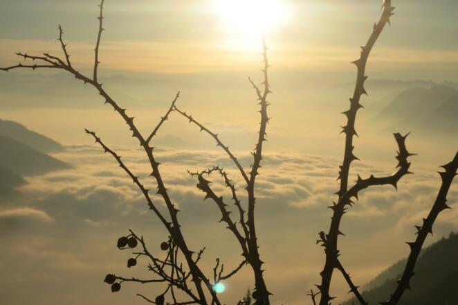 Sonnenuntergang über dem Inntal
