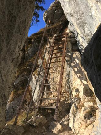 Über den Klettersteig vom Brünnsteinhaus auf den Brünnstein