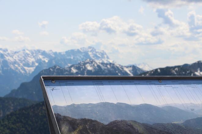 Blick Auf die Zugspitze vom Laber