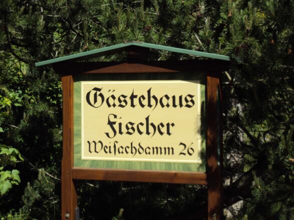 Tafel am Parkplatz