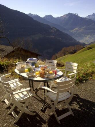 Terrasse im Frühling