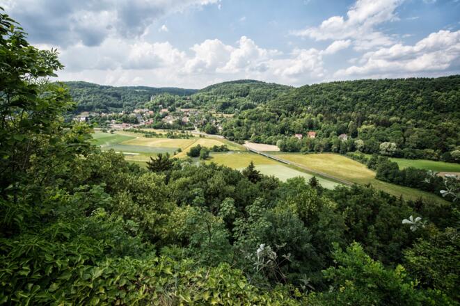 Wiesenttal im Naturpark Fränkische Schweiz