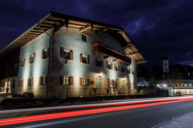 Hotel Seebacher Haus am Abend