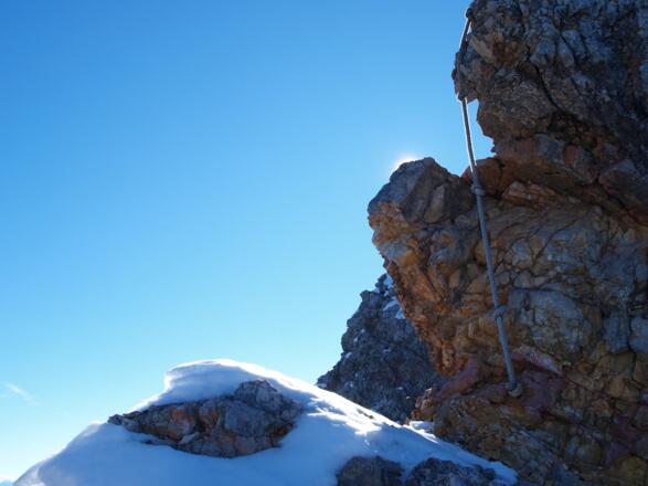 Sogenannte Schlüsselstelle um 2250m