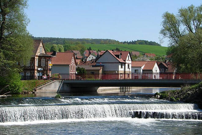 Werrabrücke am Wehr Tiefenort