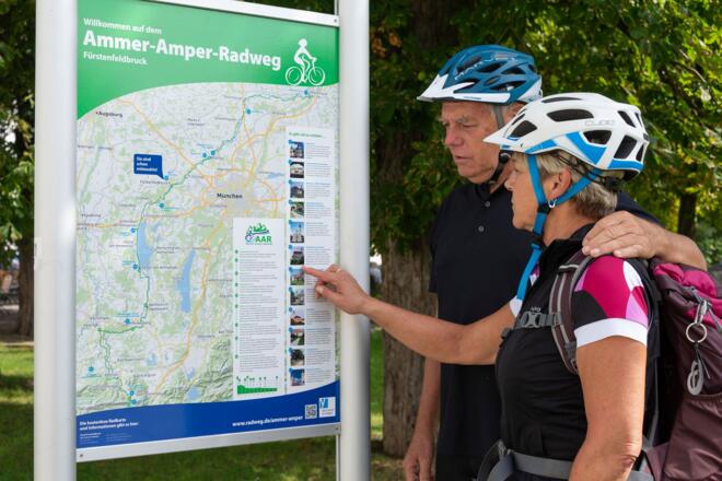 Informationstafel Ammer-Amper-Radweg
