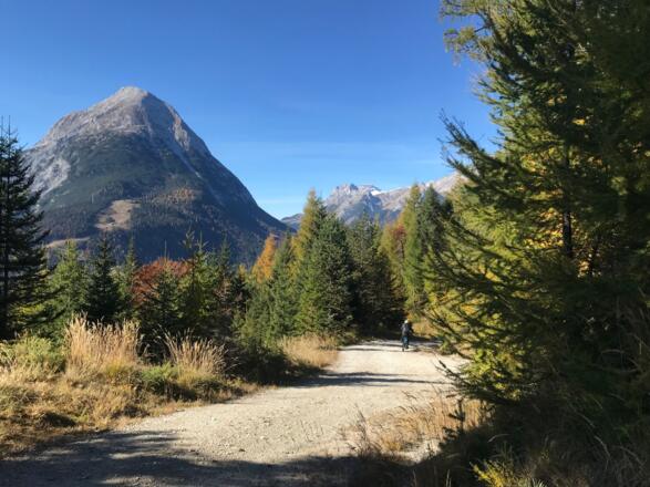 Bei der Abfahrt von Hochmoos