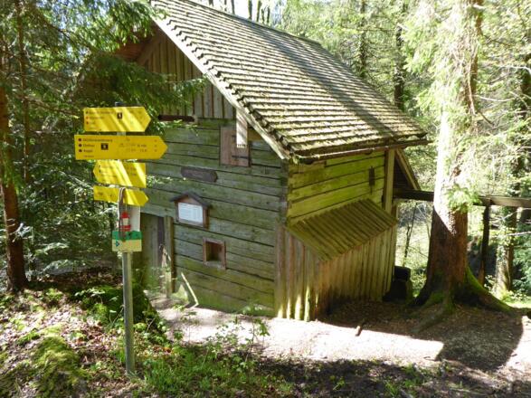 Hütte auf dem Salzkammergut Wanderweg