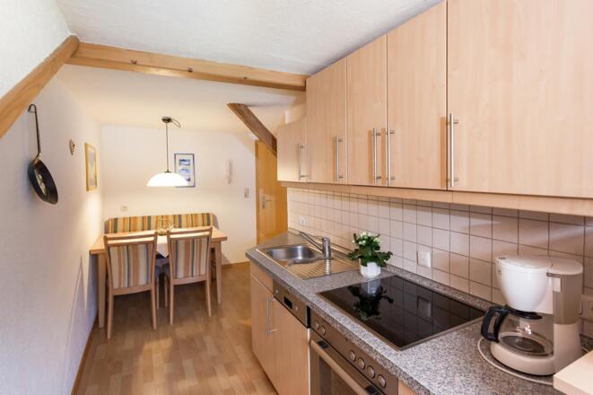 Küche mit Essbereich, Fewo Waldblick