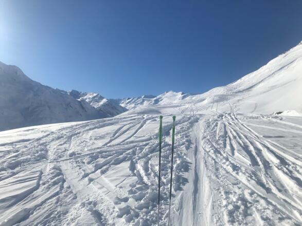 Blick vom Rauhbichl zum Schalfkogel