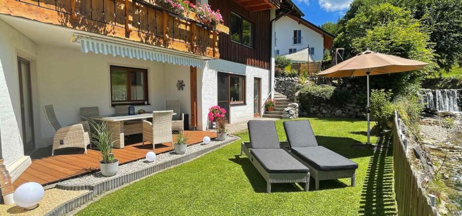 Garten Wohnung Wildbach