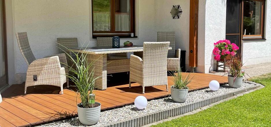 Terrasse Wohnung Wildbach