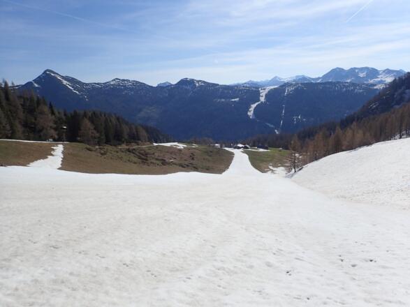 Firnpiste oberhalb der Höchalm