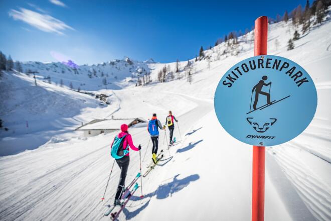 Dynafit Skitourenpark Aufstiegsspur am Jenner