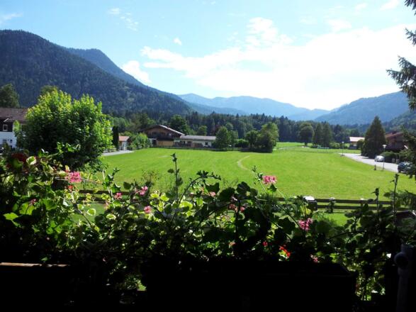 Ferienwohnung Haulle Kreuth am Tegernsee Ausblick vom Balkon