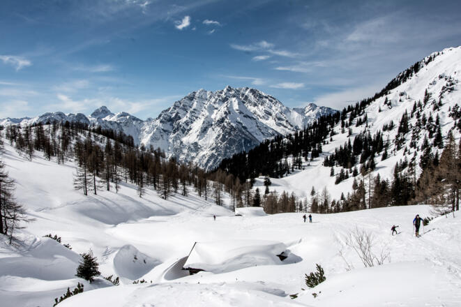 Blick von der Königsbergalm zum Watzmann