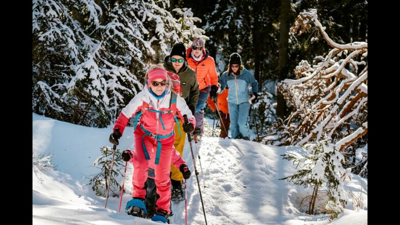 Geführte Schneeschuhwanderung mit Gipfelpanorama - Eben erleben, auch abseits der Piste