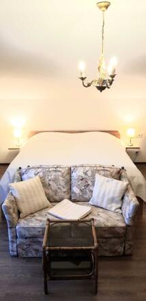 Ferienwohnung Haulle Kreuth am Tegernsee Schlafzimmer mit 2 x 2 m Bett