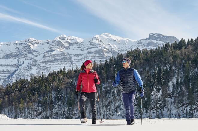 Winterwandern in Bizau am Fuße der Kanisfluh