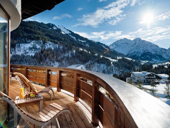 Travel Charme Ifen Hotel Winter Balkonausblick