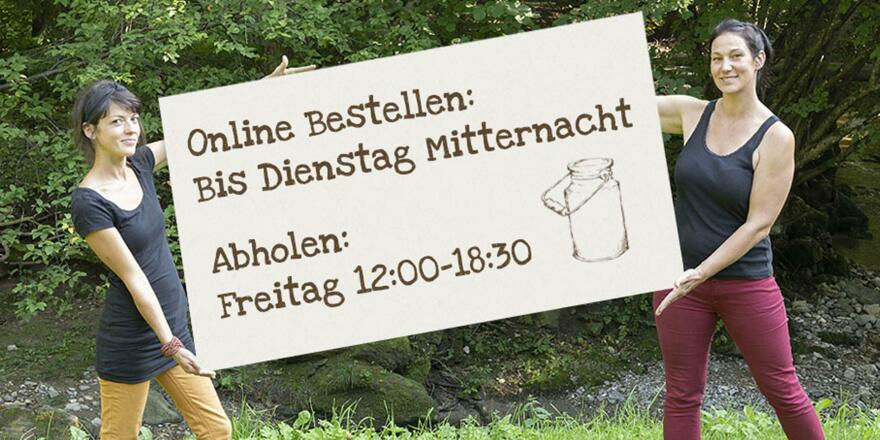Tante Regina - Bestell- und Anbholzeiten