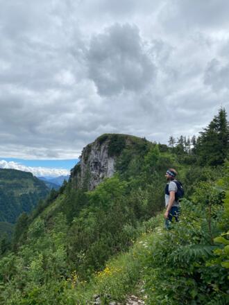 Vor dem Holzeck-Gipfel