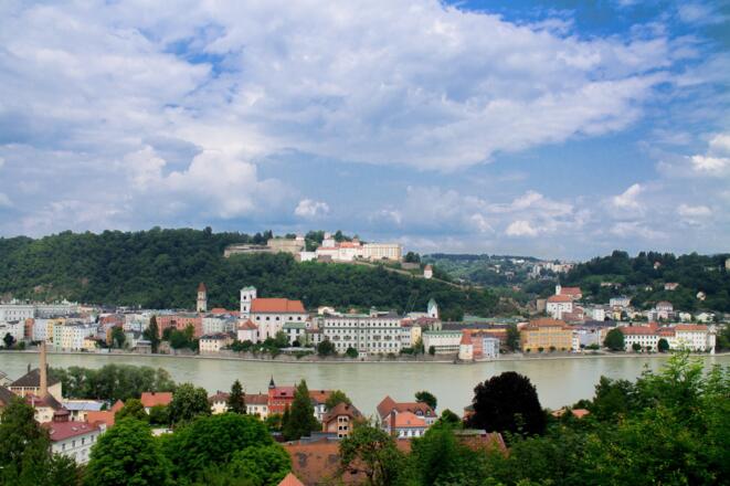 Blick auf die Veste Oberhaus über Passau