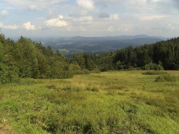 Der Blick von der Sonnenterrasse des Landshuter Hauses