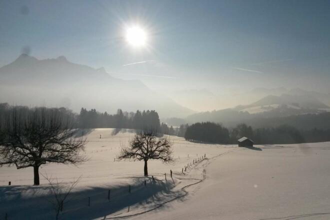 Winterlandschaft Samerberg