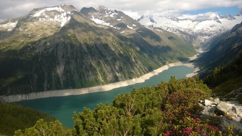 Blick auf den Schlegeisspeicher