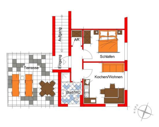 Plan vom Appartement Wildkogel