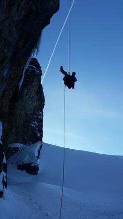 Abseilen vom Iceman