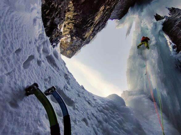 Am Beginn der 2. Seillänge