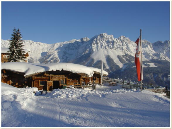 Rübezahl Alm im Winter
