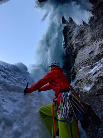 Am Beginn der 2. Seillänge